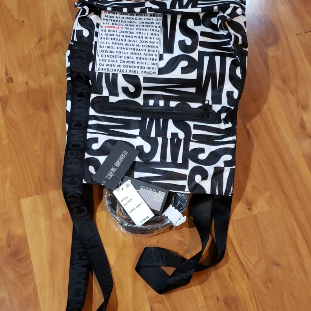 Steve Madden Floral Print Nylon Top Handbag